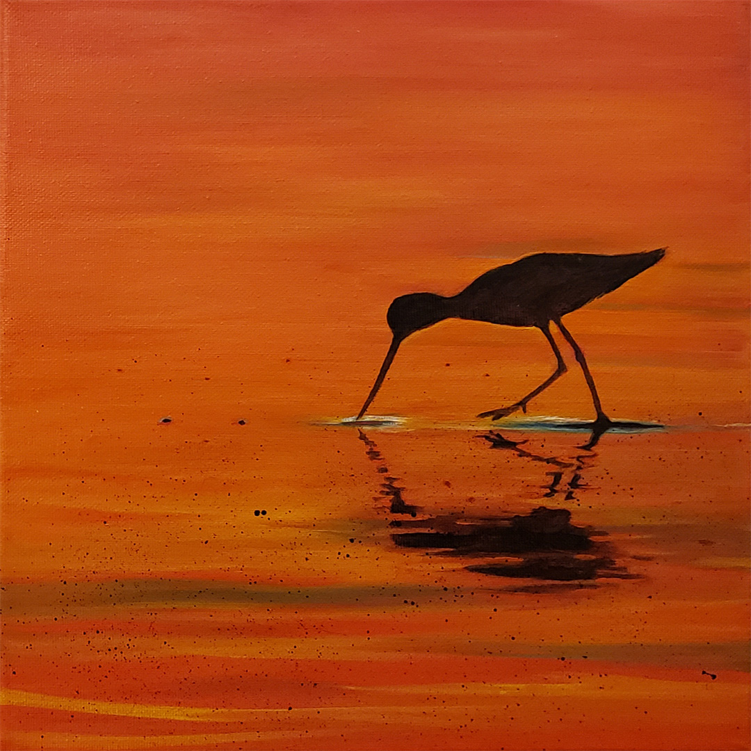Ornithology VIII, Oil on canvas, 12 x 12