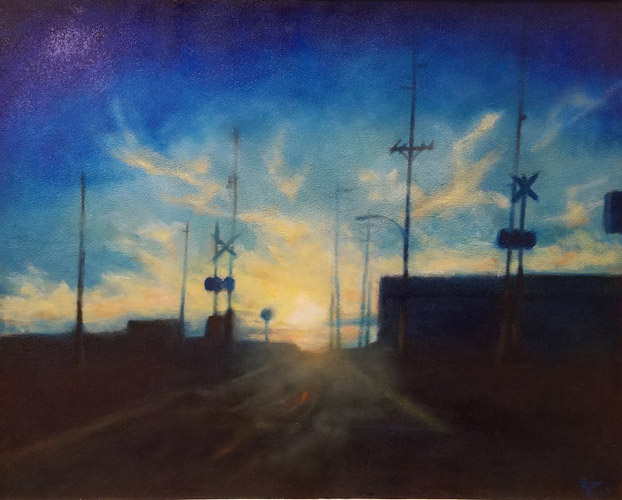 The Tracks, Oil on canvas, 30x24