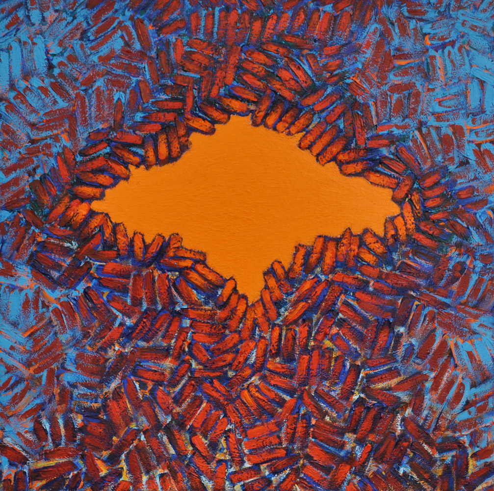 Furnace, Acrylic on Canvas, 24 x 24