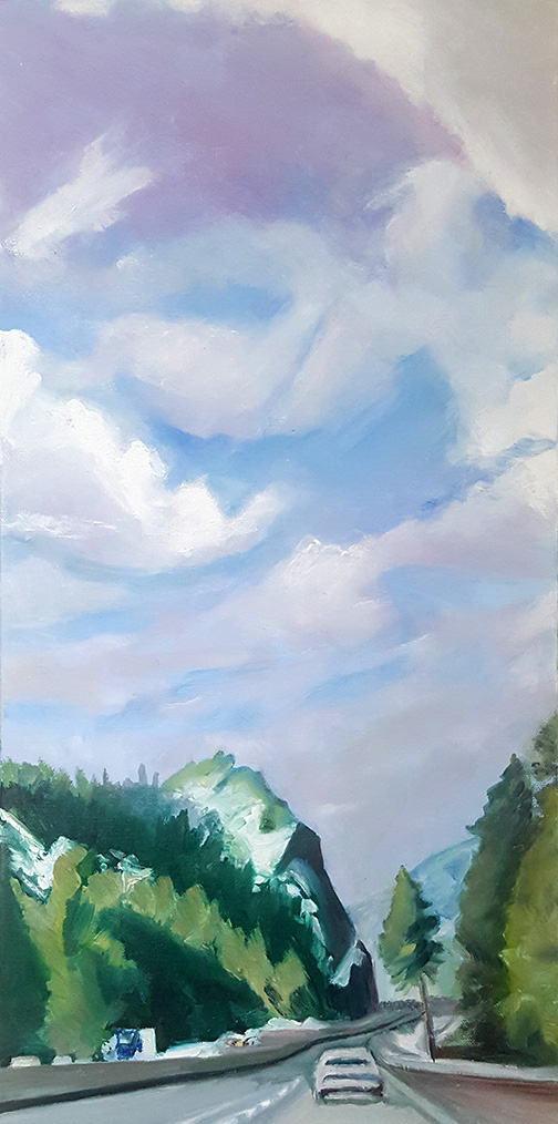 Elevation, Acrylic on canvas, 24 x 12