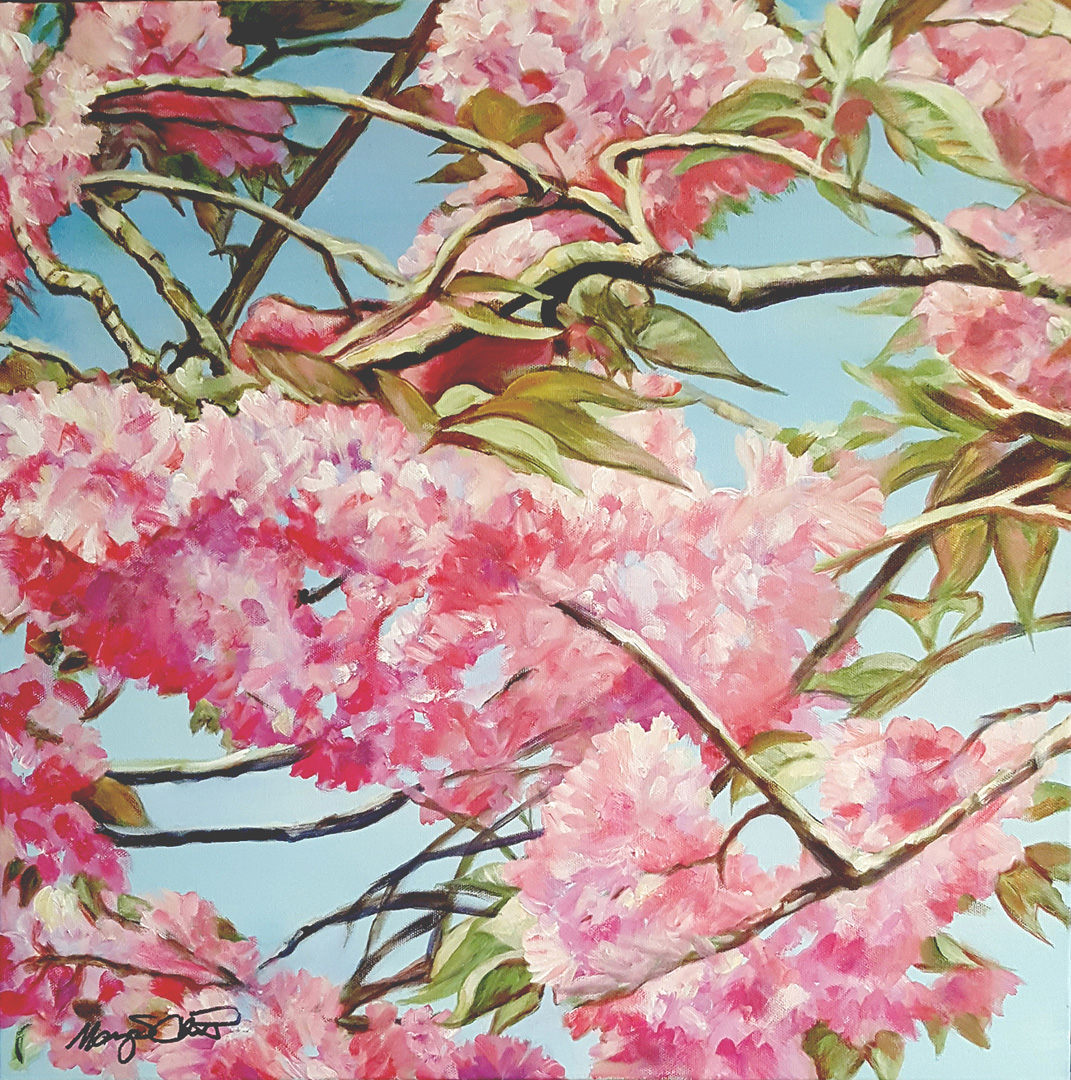 Loveliest of Trees, Acrylic on canvas, 24 x 24