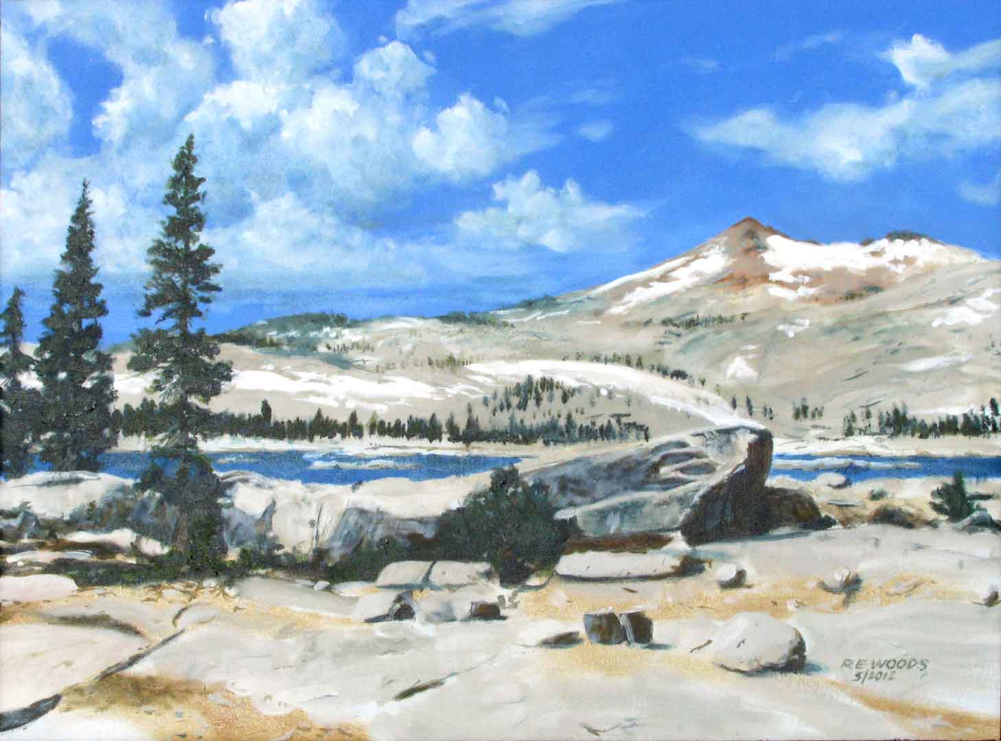 Desolation Valley Wilderness, Oil on canvas, 28 x 21